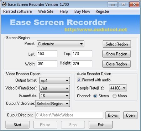 Ease Screen Recorder v1.706 portable