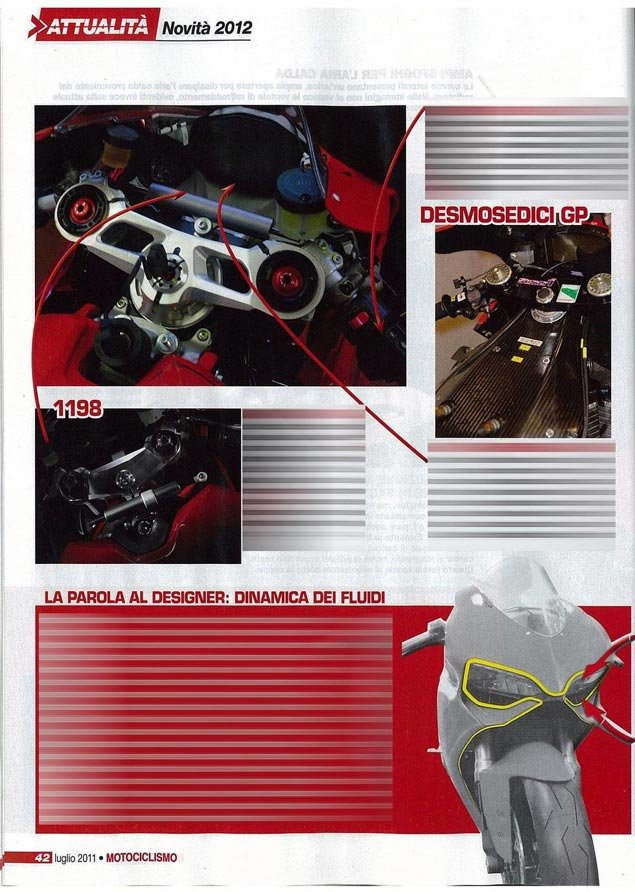 Спортбайк Ducati 1199 2012