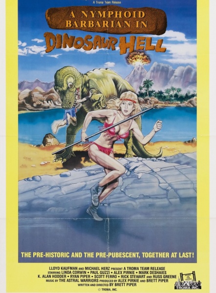 Дикарка-нимфоманка в аду у динозавров / A Nymphoid Barbarian in Dinosaur Hell (1990/DVDRip)