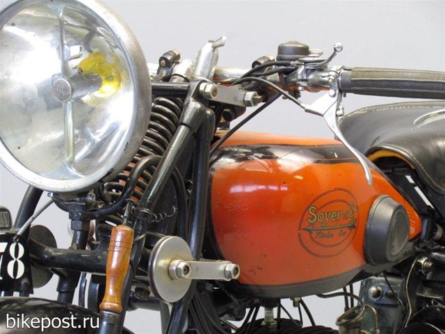 Старинный мотоцикл Soyer 07C 1930
